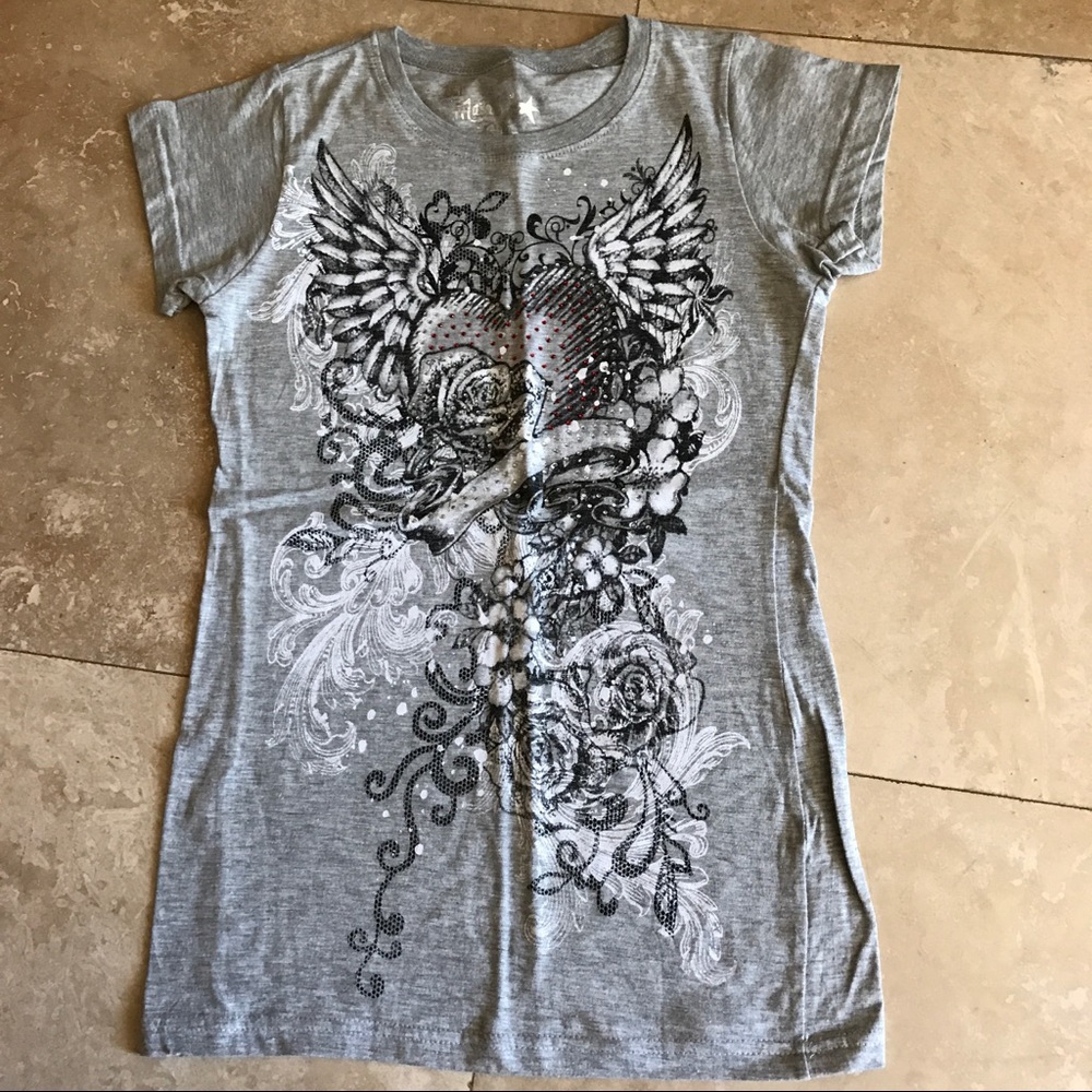 [Major Attitude] gray tee